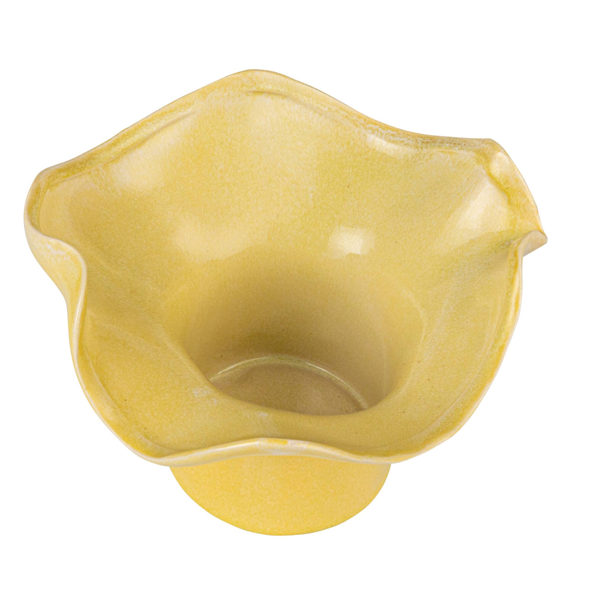 Hello Honey® 6.75" Yellow Sunbeam Stoneware Planter Bowl